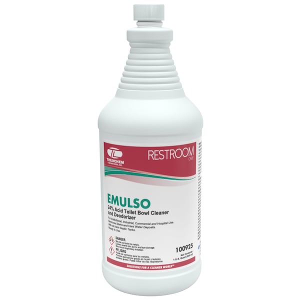 Theochem EMULSO - 12/1 QT CASE, Acid Toilet Bowl cleaner, 12PK 100925-99990-1Q - main